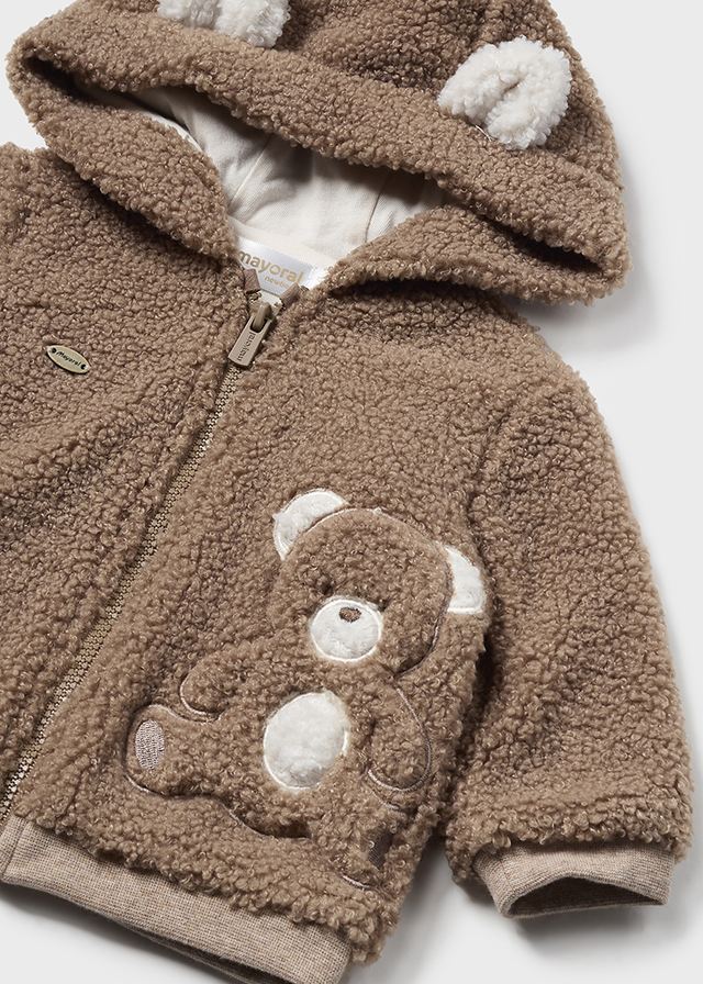 Mayoral Baby Brown Teddy Coat
