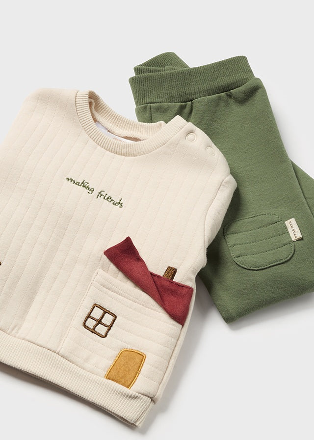 Mayoral baby Boys Green Tractor Set