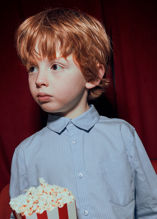 Mayoral Blue Pinstripe Shirt