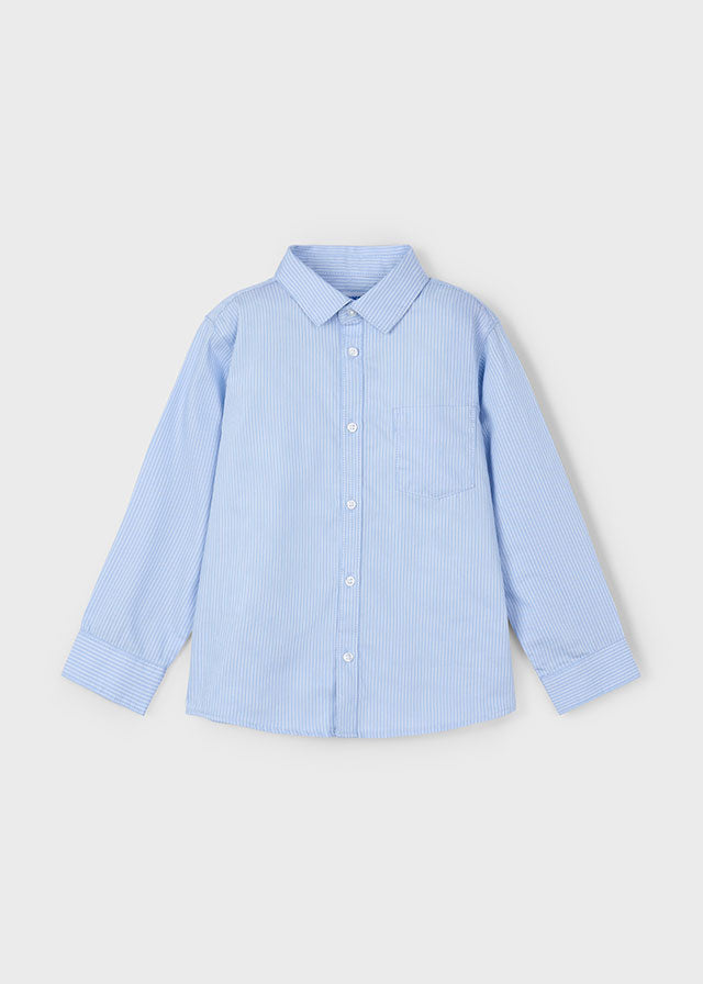 Mayoral Blue Pinstripe Shirt