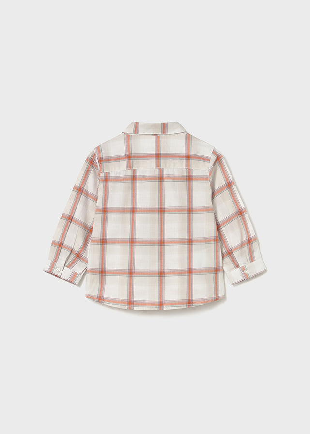 Mayoral Orange Check Shirt