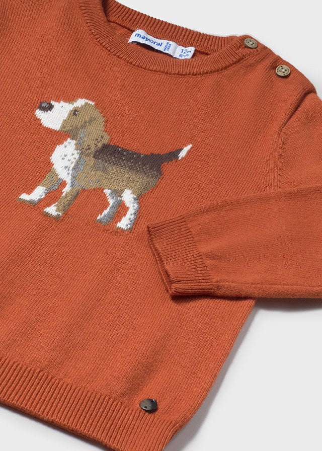 Mayoral Orange Dog Jumper