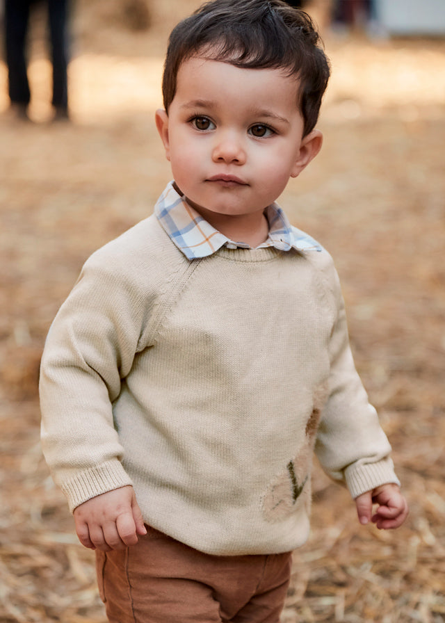 Mayoral Beige Horse Jumper