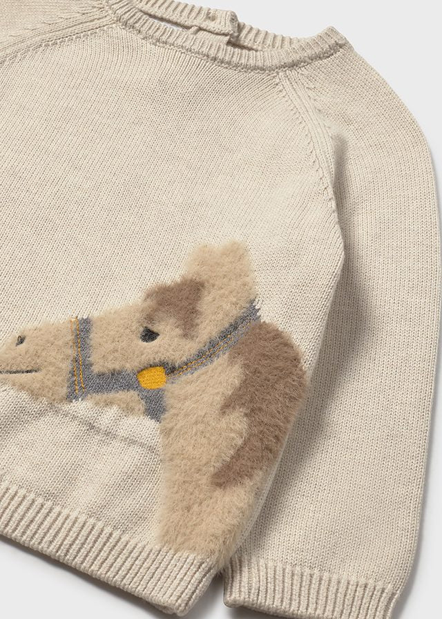 Mayoral Beige Horse Jumper