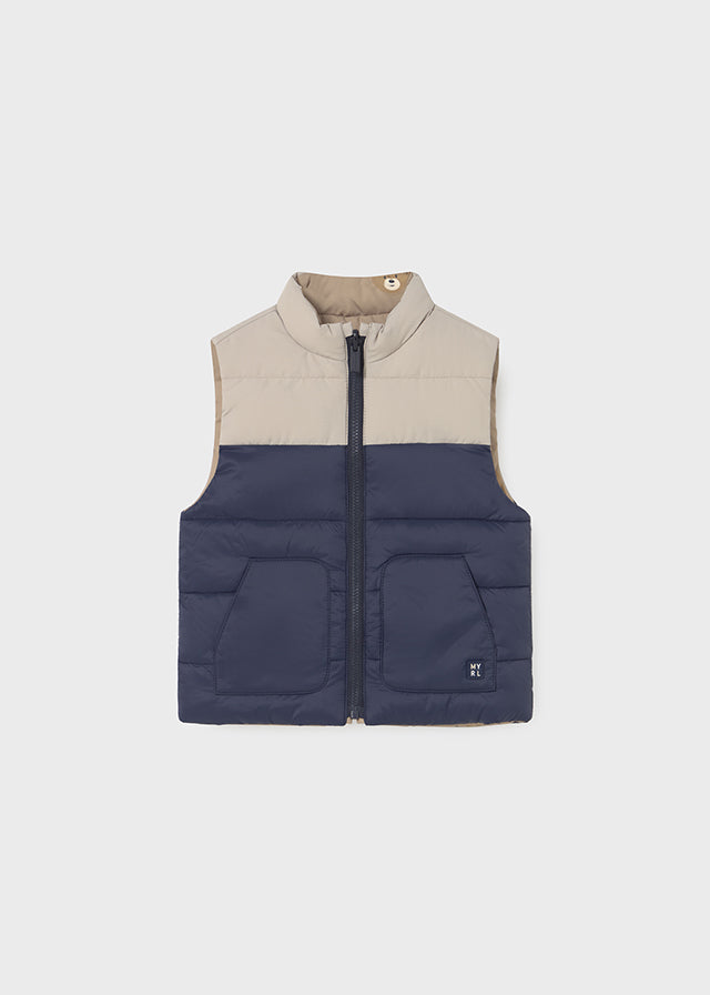 Mayoral Beige Reversible Gilet