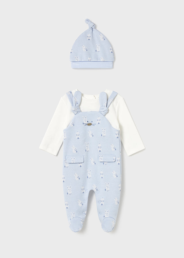 Mayoral Light Blue Dungaree Set