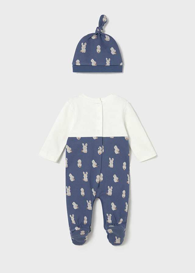 Mayoral Navy Blue Dungaree Set