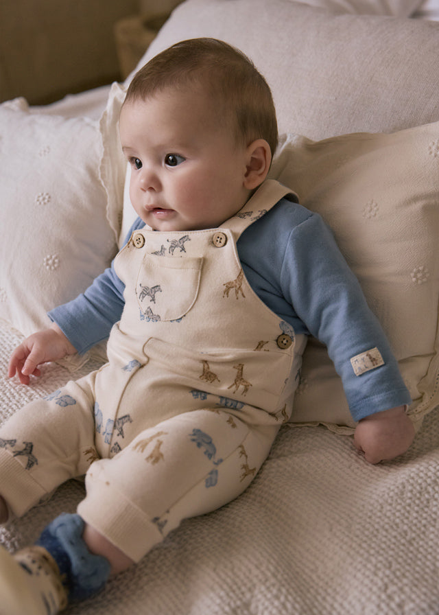 Mayoral Animal Dungaree Set