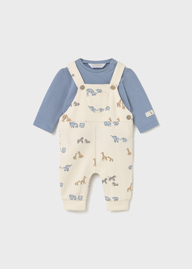 Mayoral Animal Dungaree Set