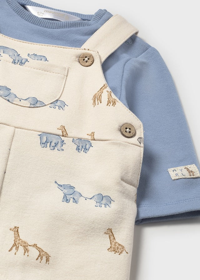Mayoral Animal Dungaree Set