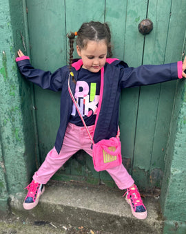 Billieblush Navy Rain Coat