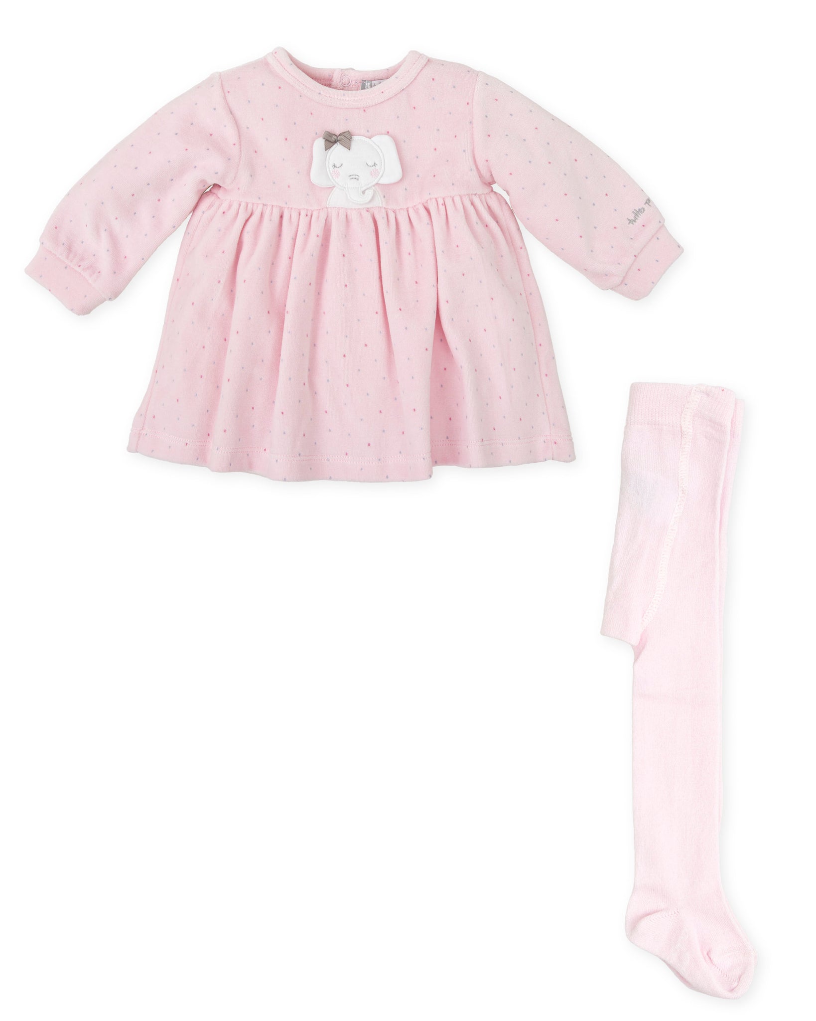 Tutto Piccolo Baby Pink 'Elephant' Dress