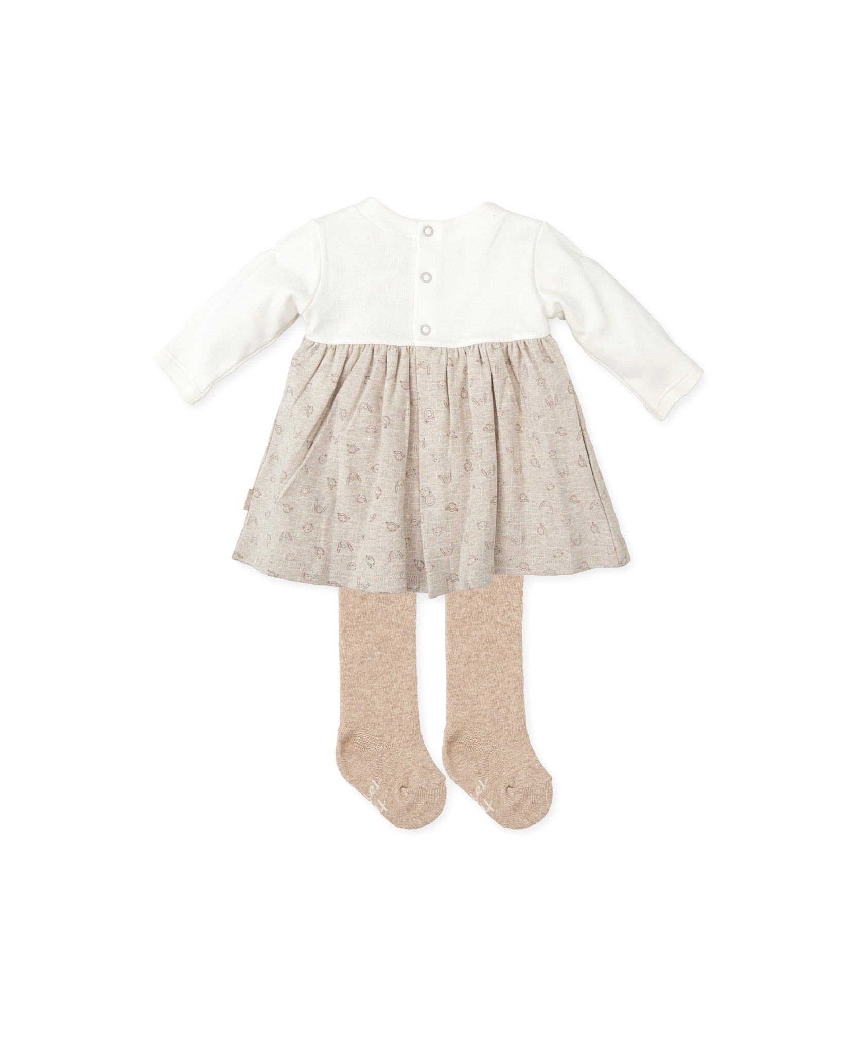 Tutto Piccolo Baby Beige/Cream Dress