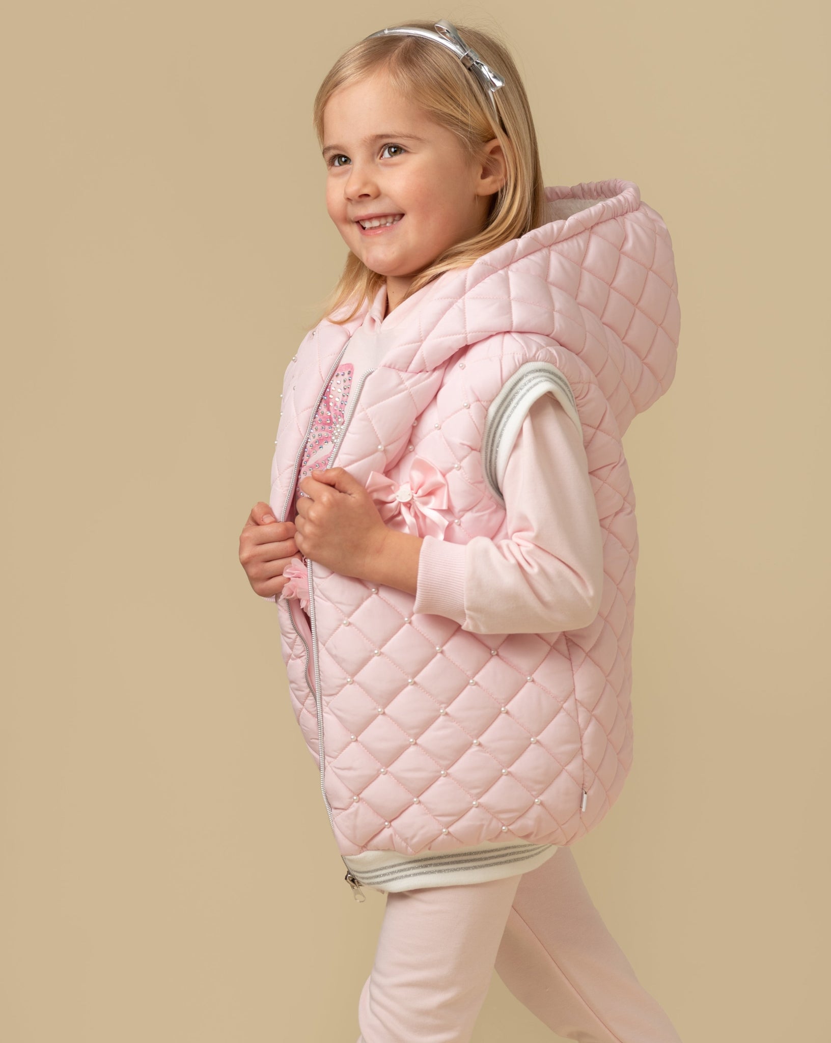 Caramelo Pink Pearl Gilet