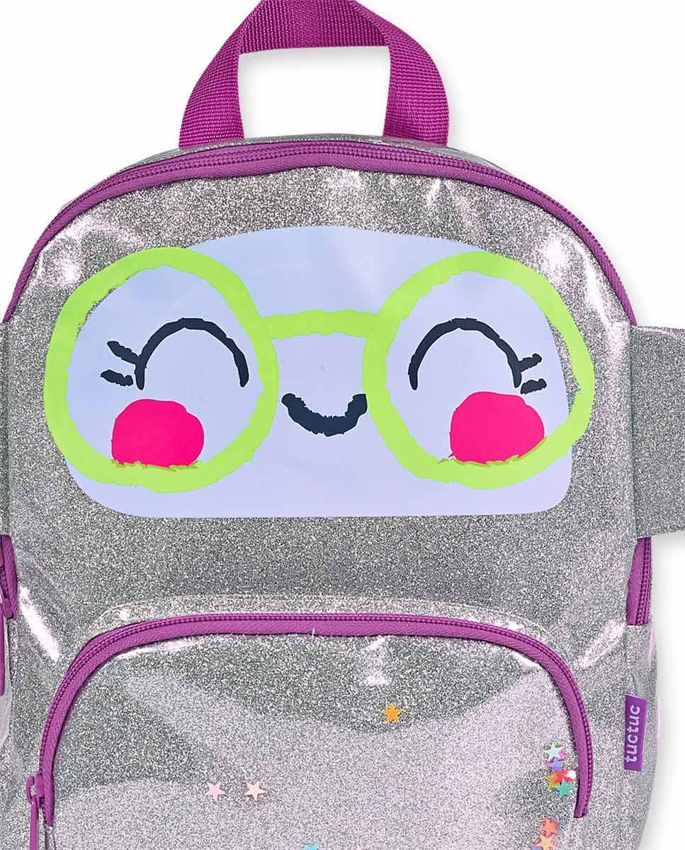 Tuc Tuc Silver Sparkle Backpack