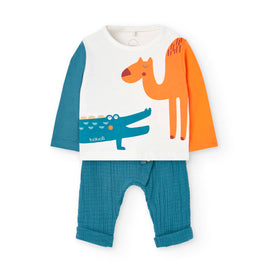 Boboli Baby Boys Alligator Set