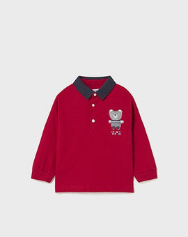 Mayoral Boys Red Cosmic Polo Shirt