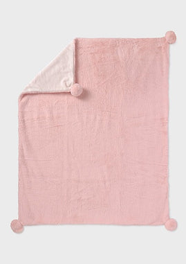 Mayoral Pink Pom Pom Blanket