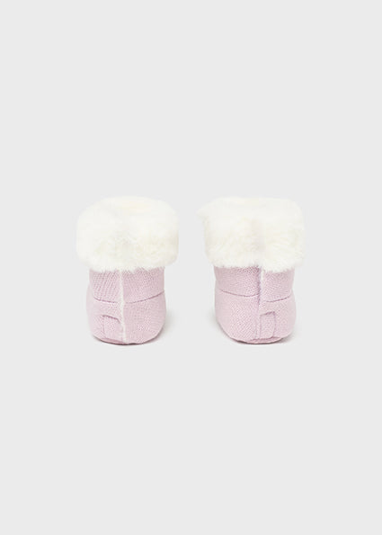 Mayoral Baby Girls Pink Booties