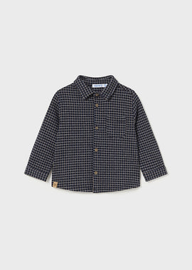 Mayoral Boys Navy Check Shirt