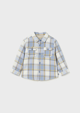 Mayoral Boys Blue Check Over Shirt