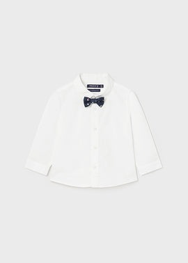 Mayoral Boys White Shirt And Bow Tie