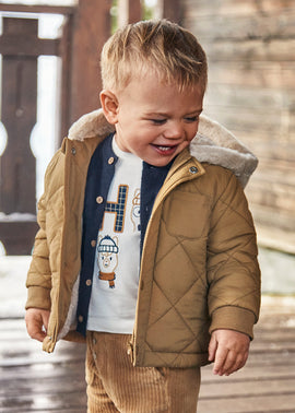 Mayoral Boys Beige Coat