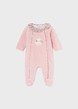 Mayoral Girls Pink Sheep Babygro