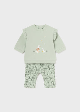 Mayoral Baby Girls Green Legging Set