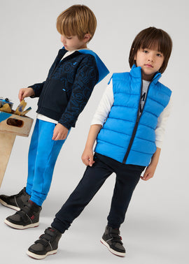 Mayoral Boys Three Piece Blue Gilet Set