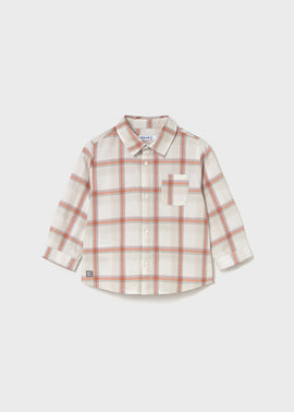 Mayoral Orange Check Shirt