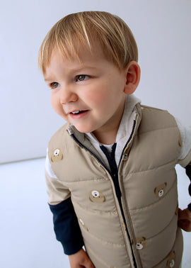 Mayoral Beige Reversible Gilet