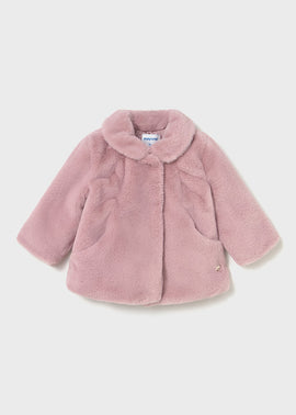 Mayoral Blue Fur Coat