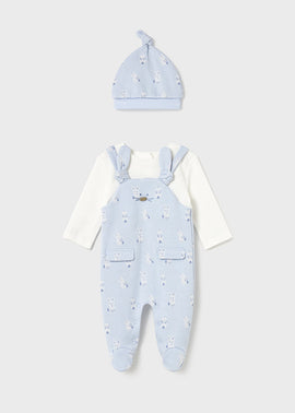 Mayoral Light Blue Dungaree Set