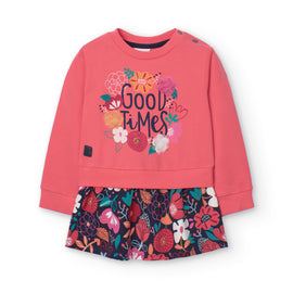 Boboli Girls 'Good Times' Dress/Tight Set