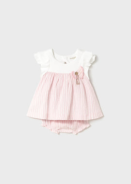 Mayoral Rose Stripe Dress