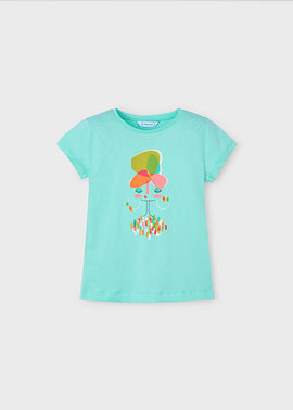 Mayoral Aqua Girl T-shirt