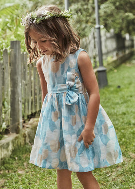 Mayoral Blue Tulip Dress
