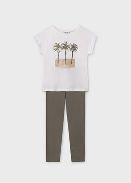 Mayoral Palm Tree Leggings Set