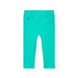 Boboli Girls Green Denim Jeggings