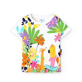 Boboli Girls  Flower T-Shirt