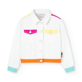 Boboli Girls Multi-Colour Denim Jacket