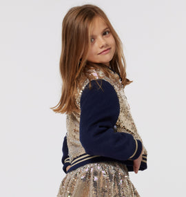 BillieBlush Gold Sequins Jacket