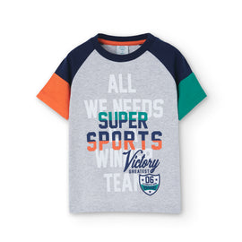 Boboli Boys Grey 'Super Sports' T-Shirt