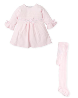 Tutto Piccolo Baby Pink 'Bow' Dress