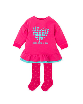 Agatha Cerise Love Heart Dress