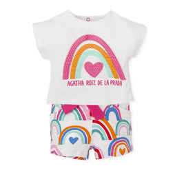Agatha Ruiz Rainbow Shorts Set