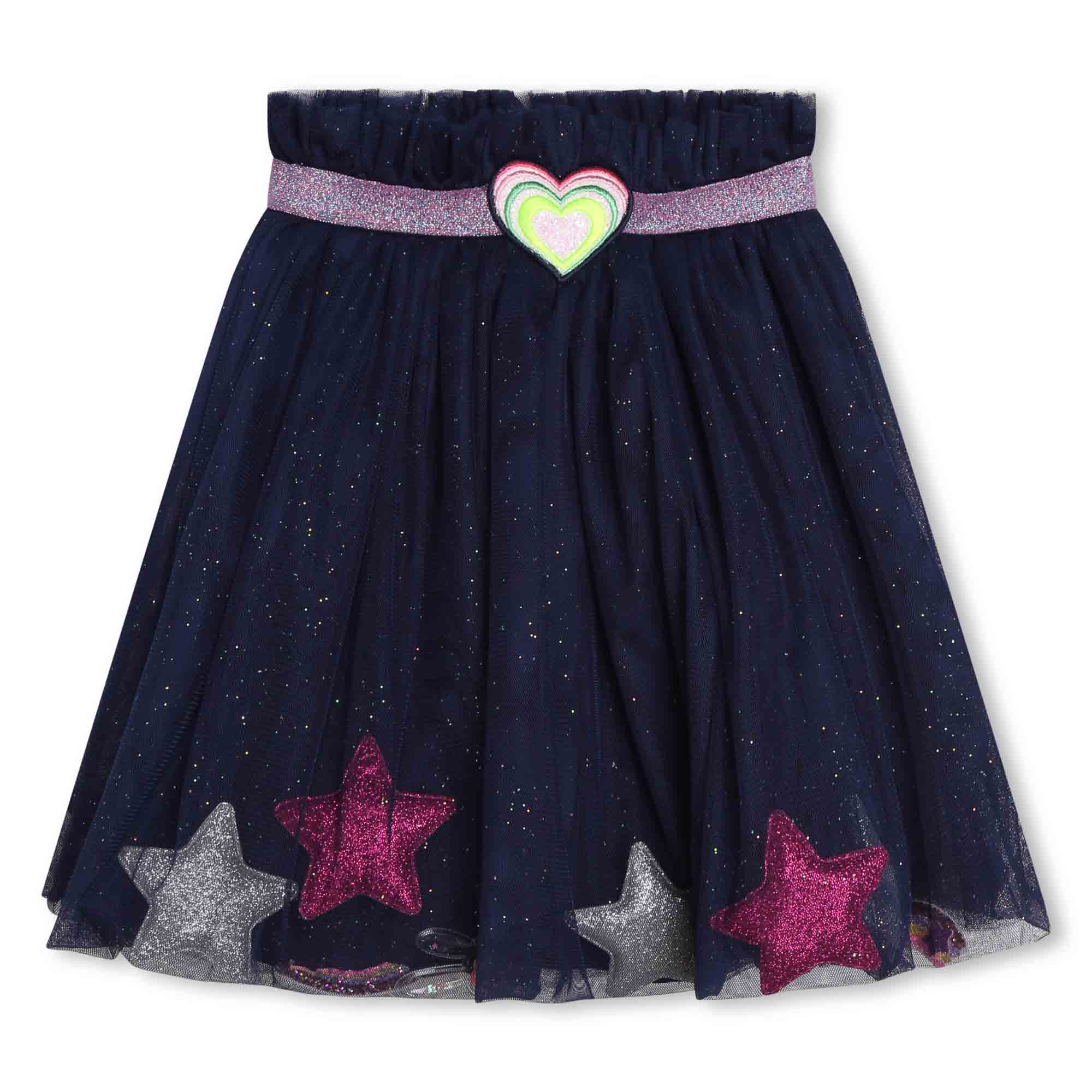 Billieblush Navy Tulle Sparkle Skirt