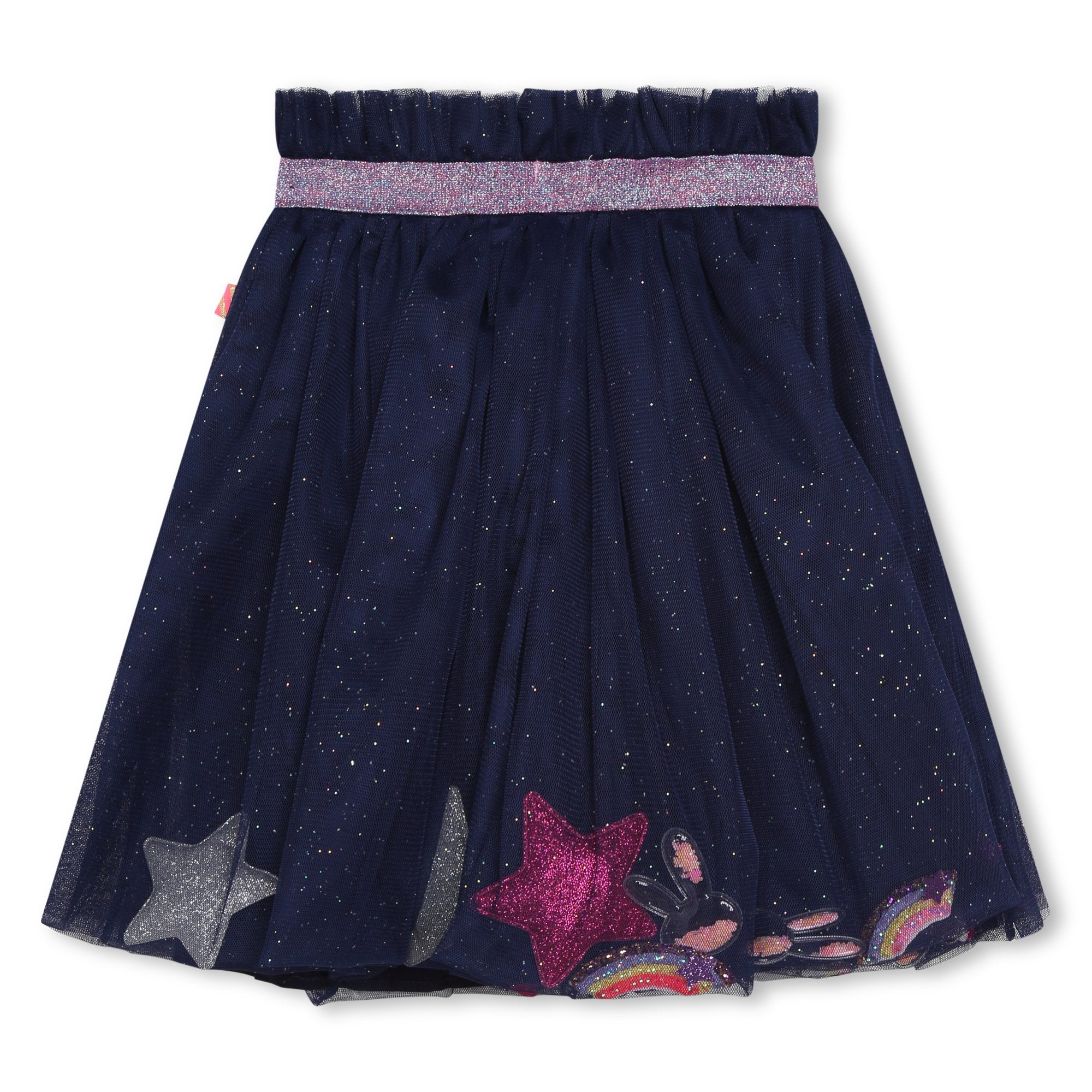 Billieblush Navy Tulle Sparkle Skirt