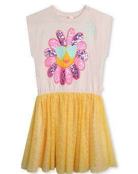Billie Blush Gold Flower Power Dress
